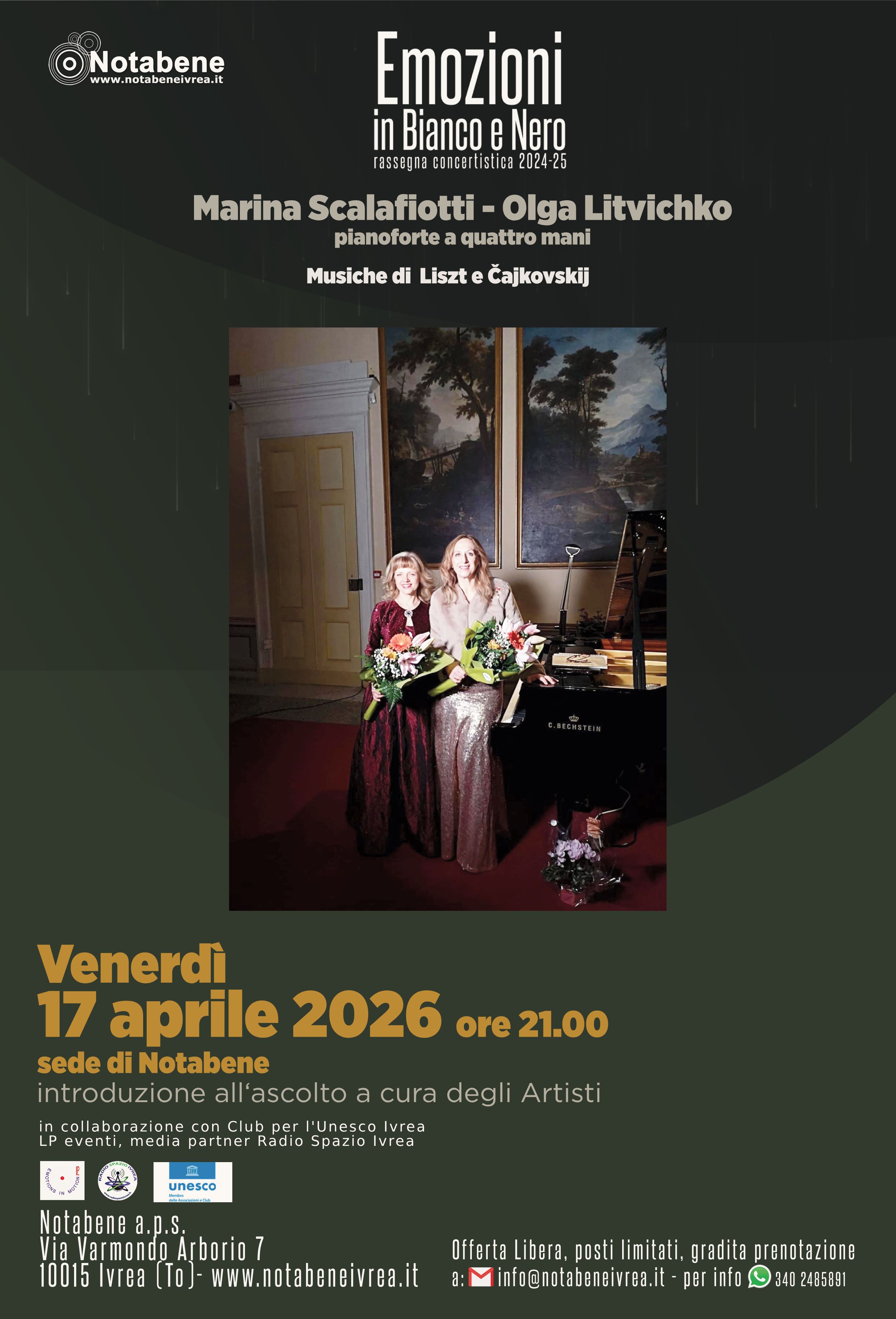 Emozioni in Bianco e Nero: Concerto Scalafiotti - Litvichko