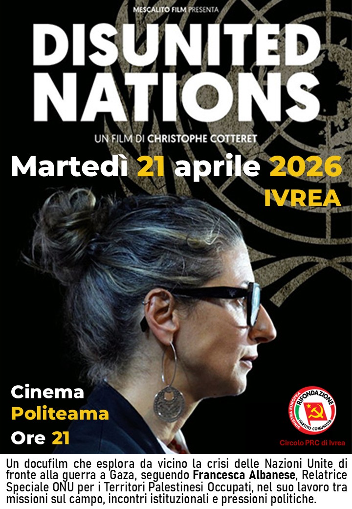 Proiezione docufilm 'Disunited Nations'