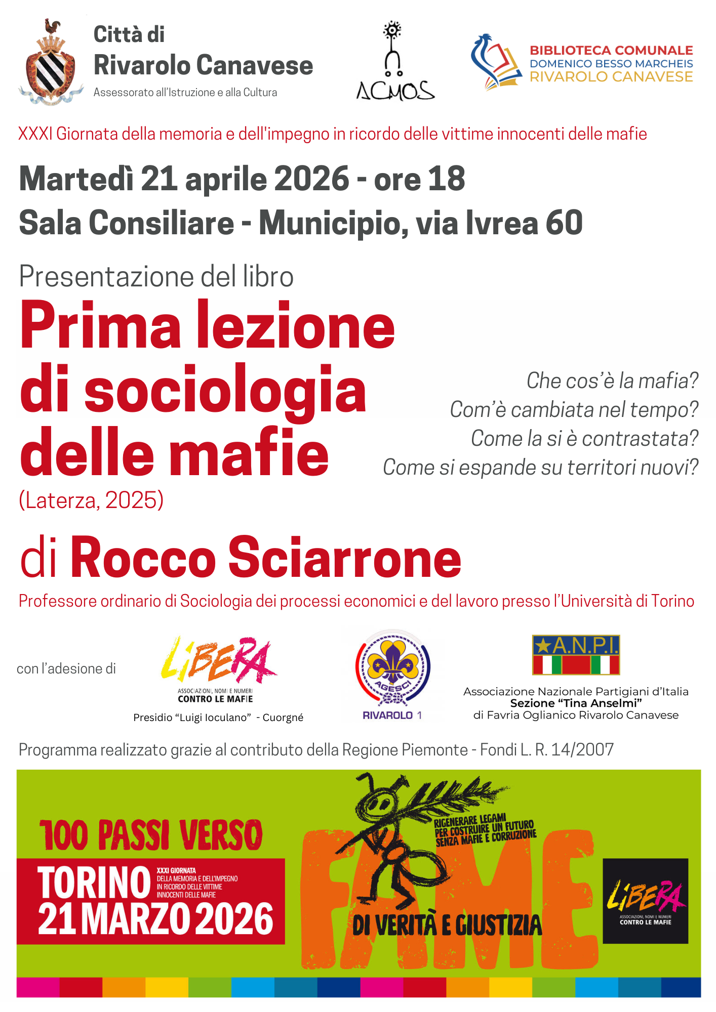 Prima lezione di sociologia delle mafie - Rocco Sciarrone