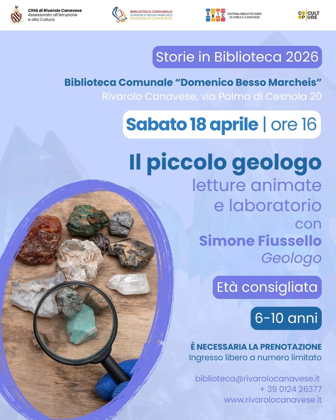 Storie in Biblioteca 2026: Il piccolo geologo