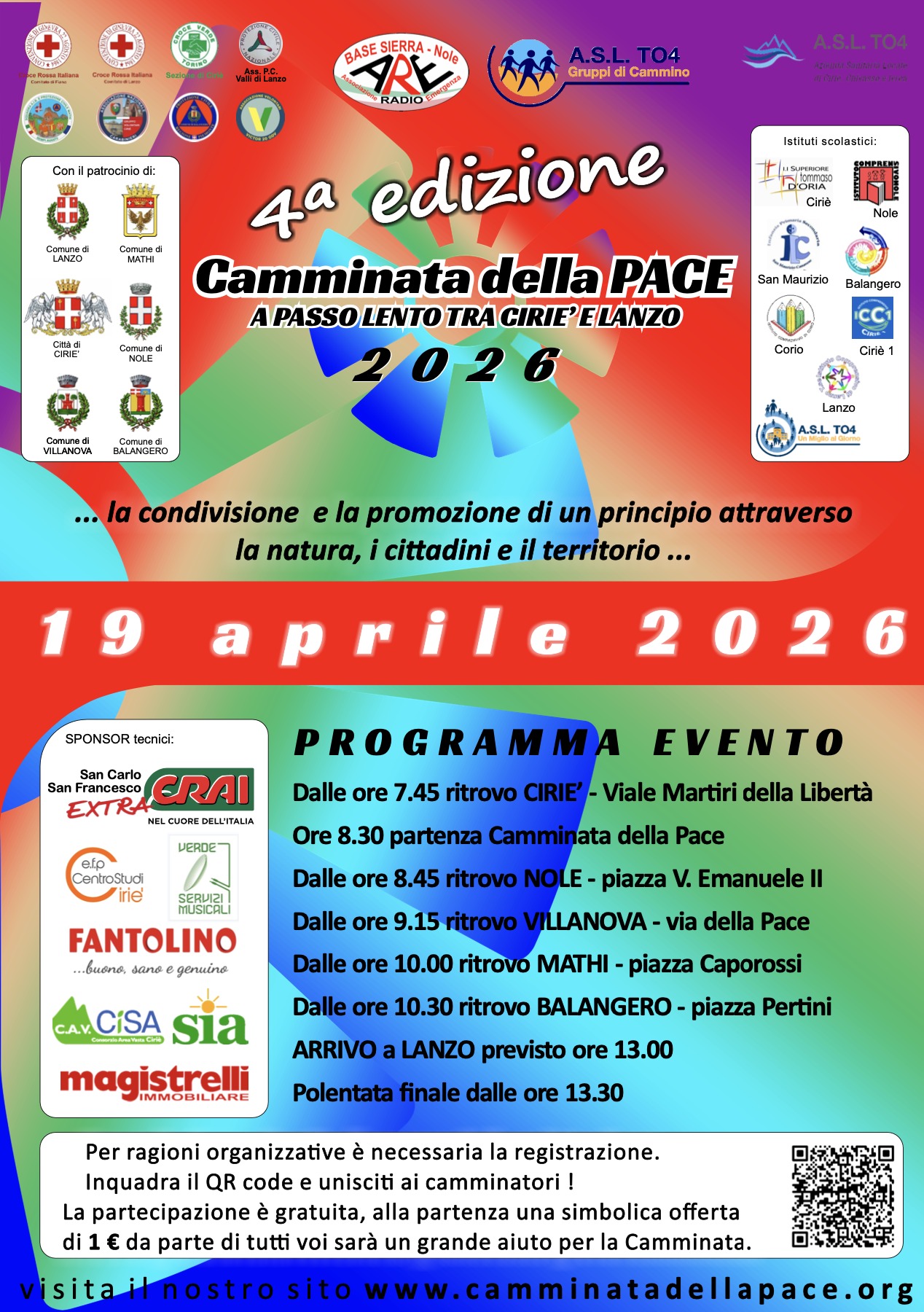 Camminata della Pace - A passo lento tra Cirié e Lanzo