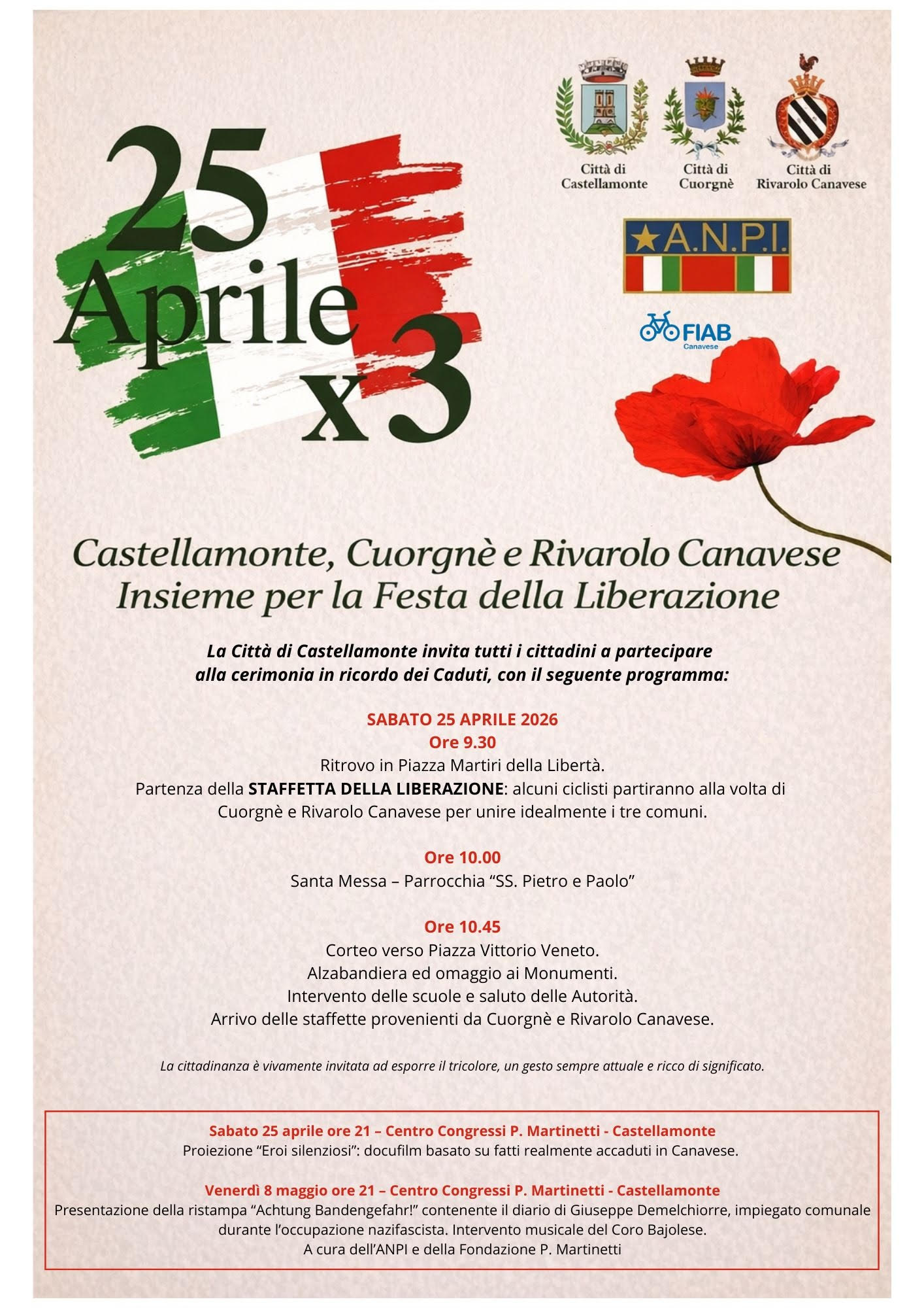 Festa della Liberazione a Castellamonte