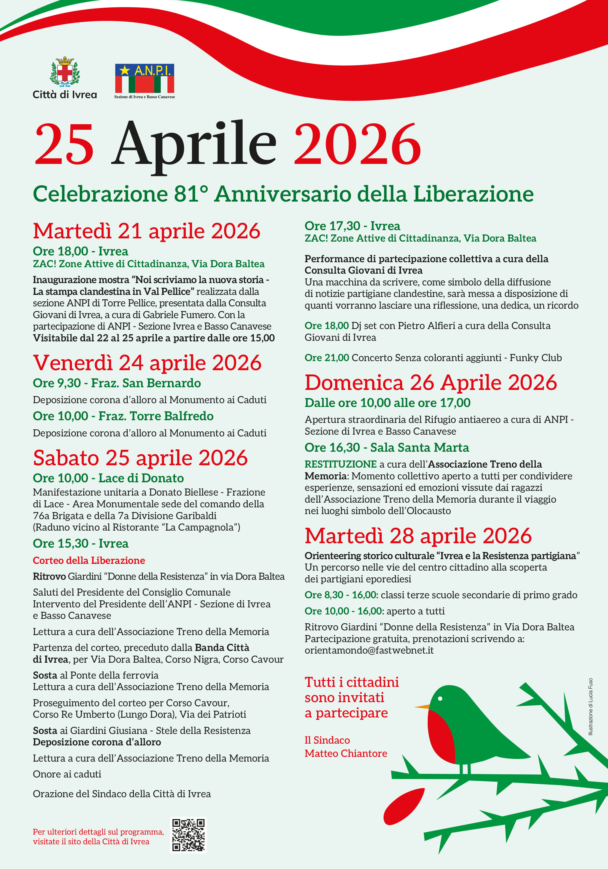 81ª Anniversario della Liberazione a Ivrea