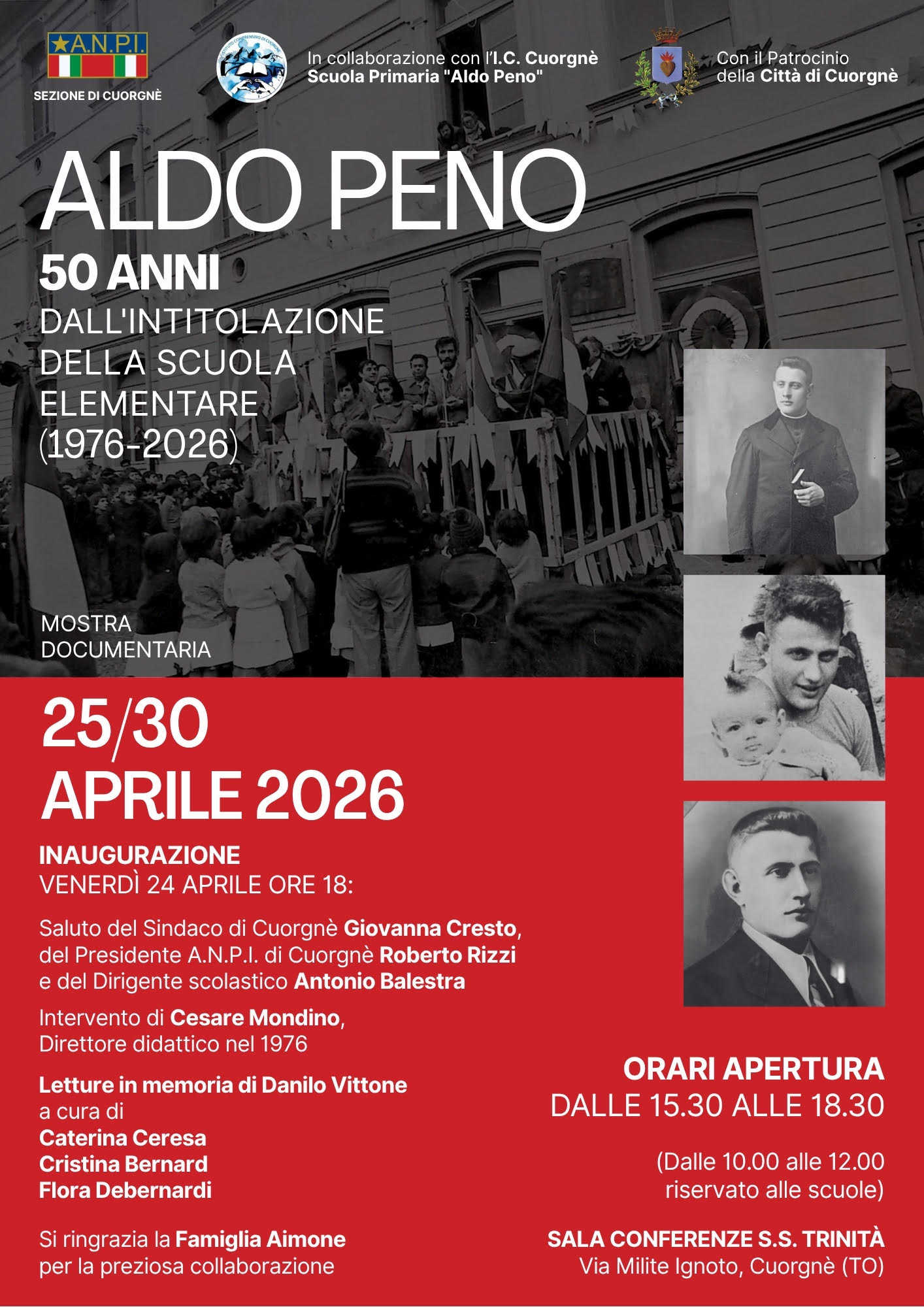 50 Anni dall'Intitolazione della Scuola Elementare Aldo Peno