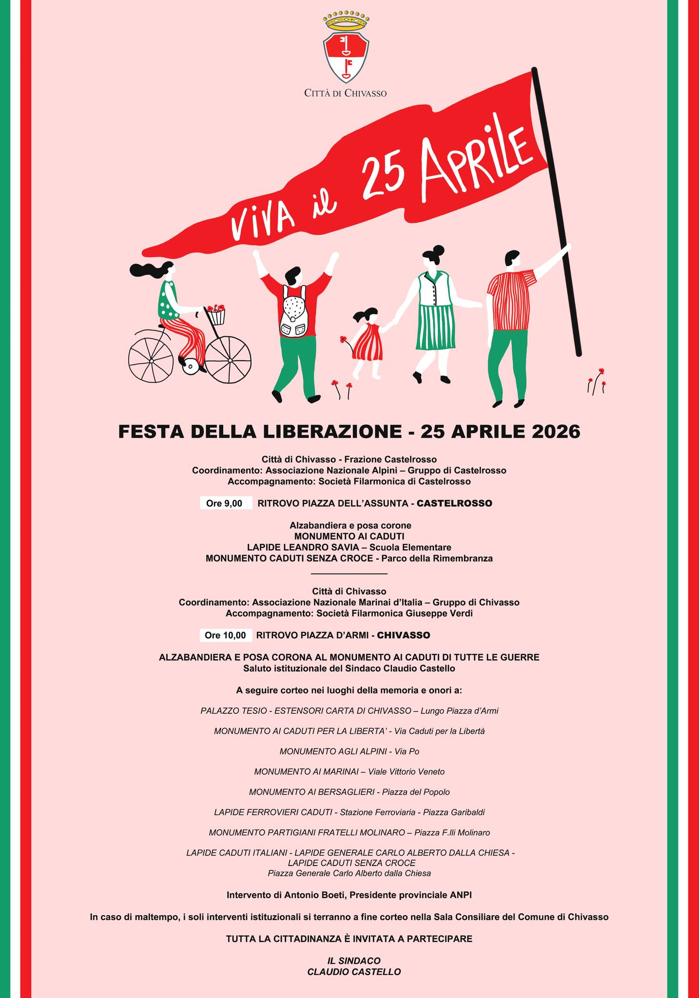 Festa della Liberazione 2026 a Chivasso