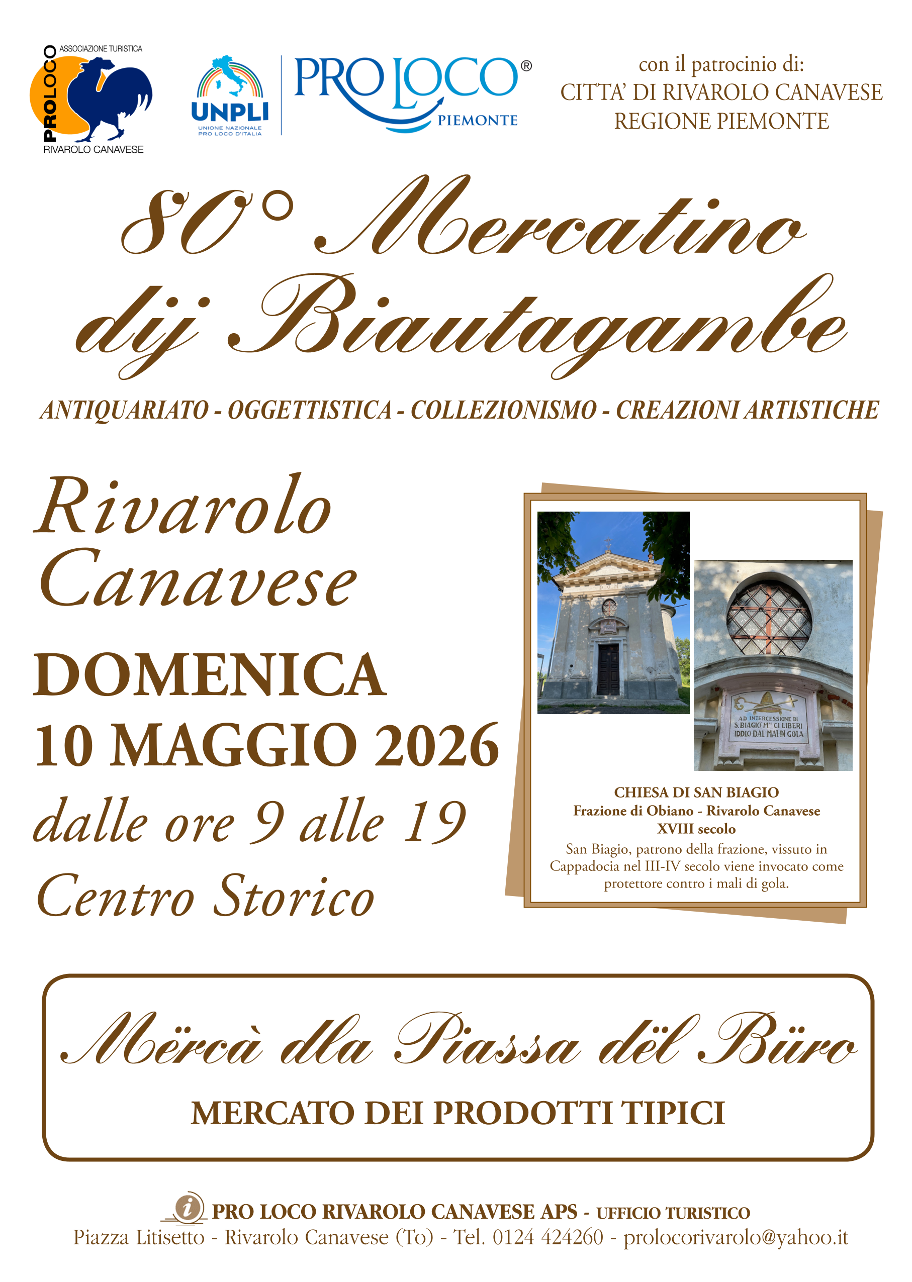 80ᵅ EDIZIONE DEL MERCATINO DIJ BIAUTAGAMBE