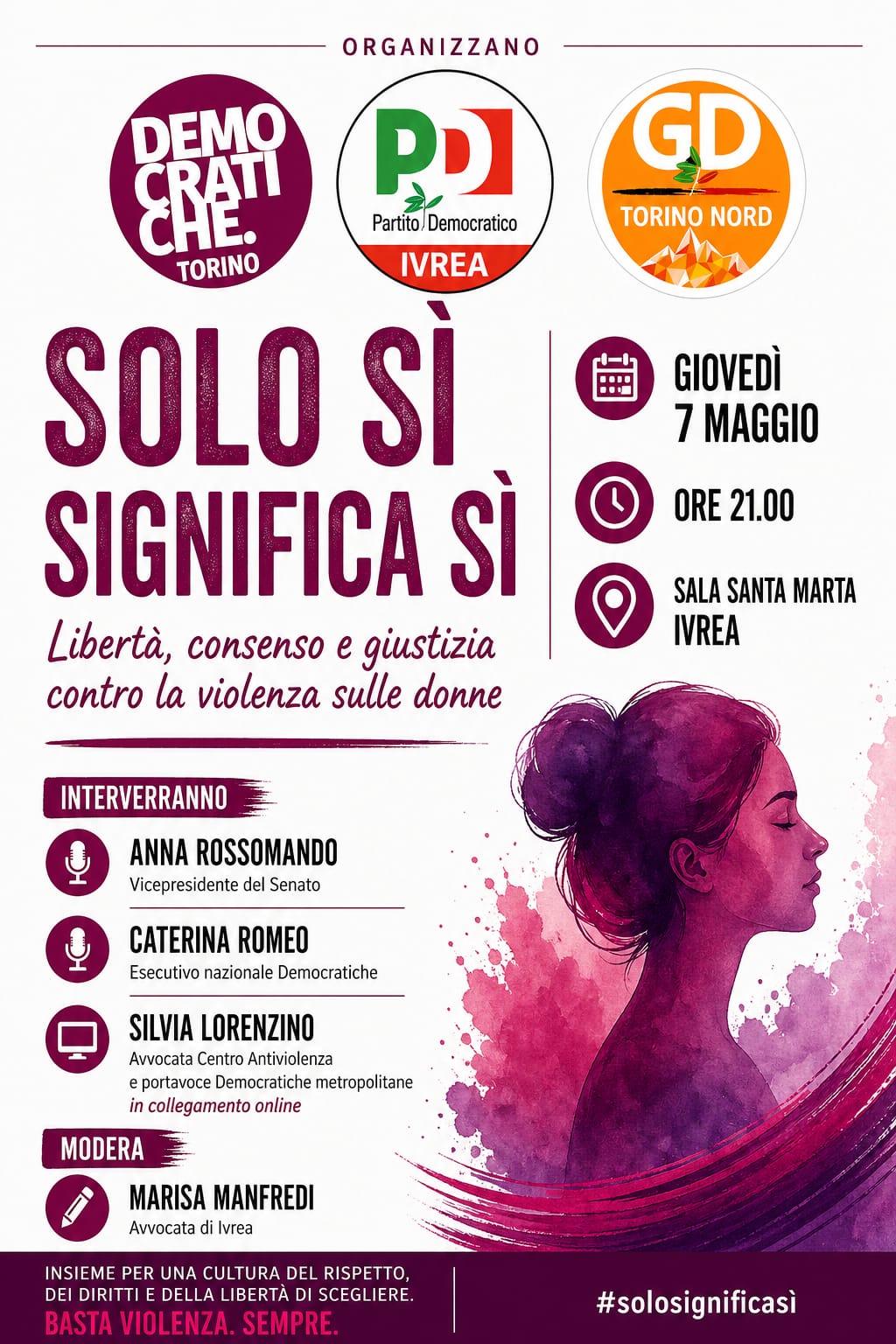Solo Sì Significa Sì: Libertà, Consenso e Giustizia contro la Violenza sulle Donne