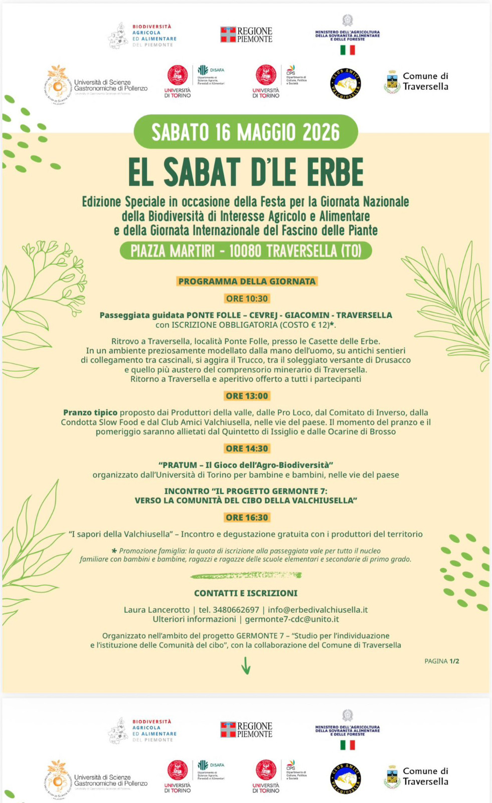 El Sabat d’le Erbe 2026