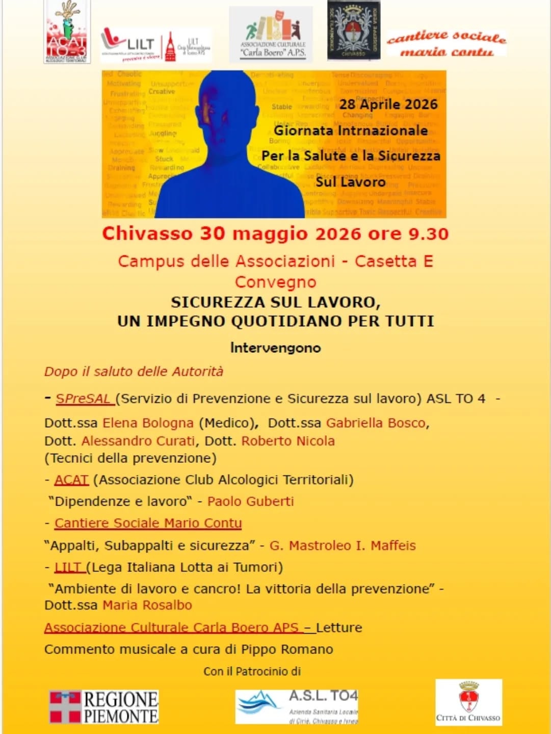 Convegno: Sicurezza sul lavoro, un impegno quotidiano per tutti