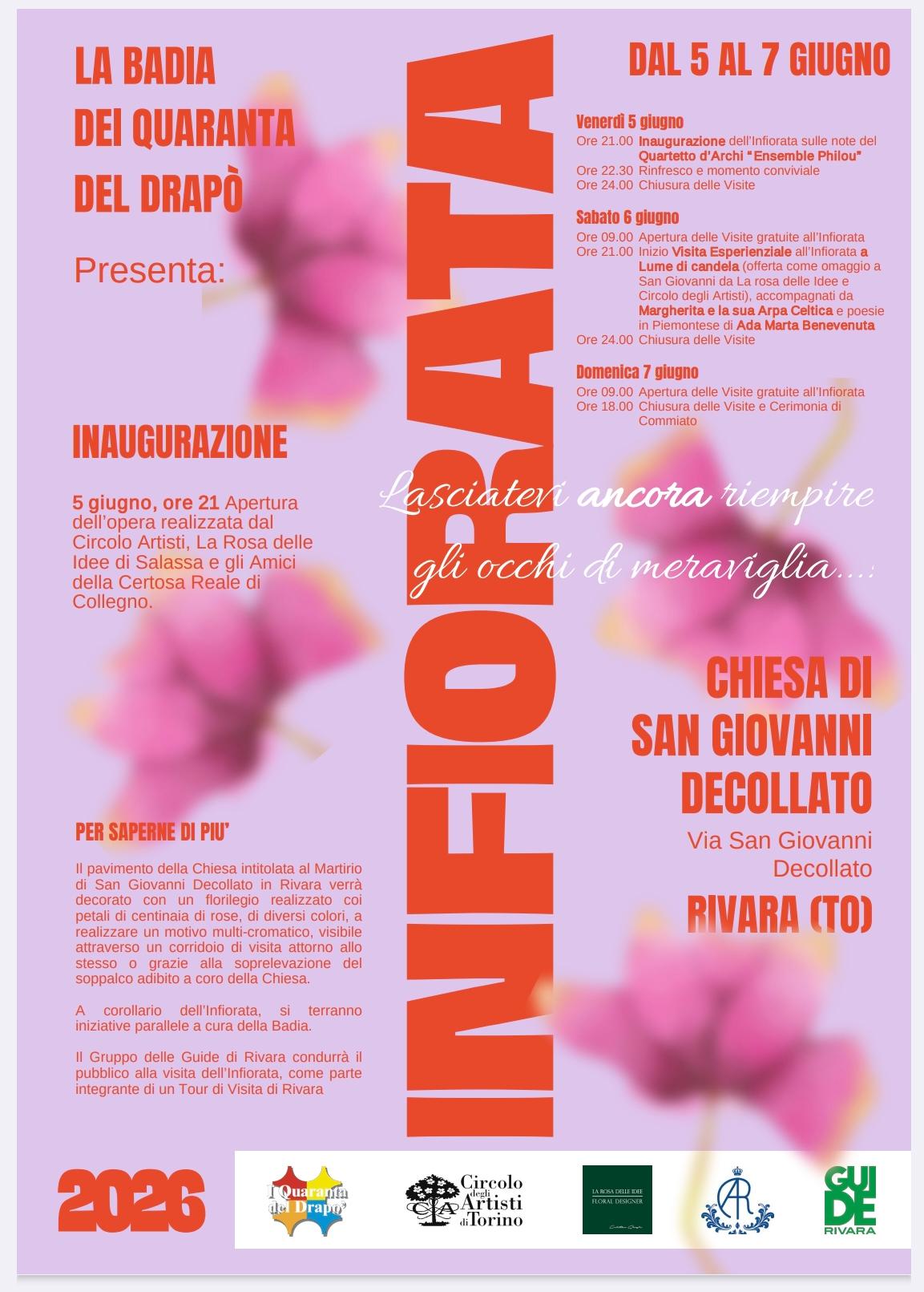 La Badia dei Quaranta del Drapò: Inaugurazione e Infiorata