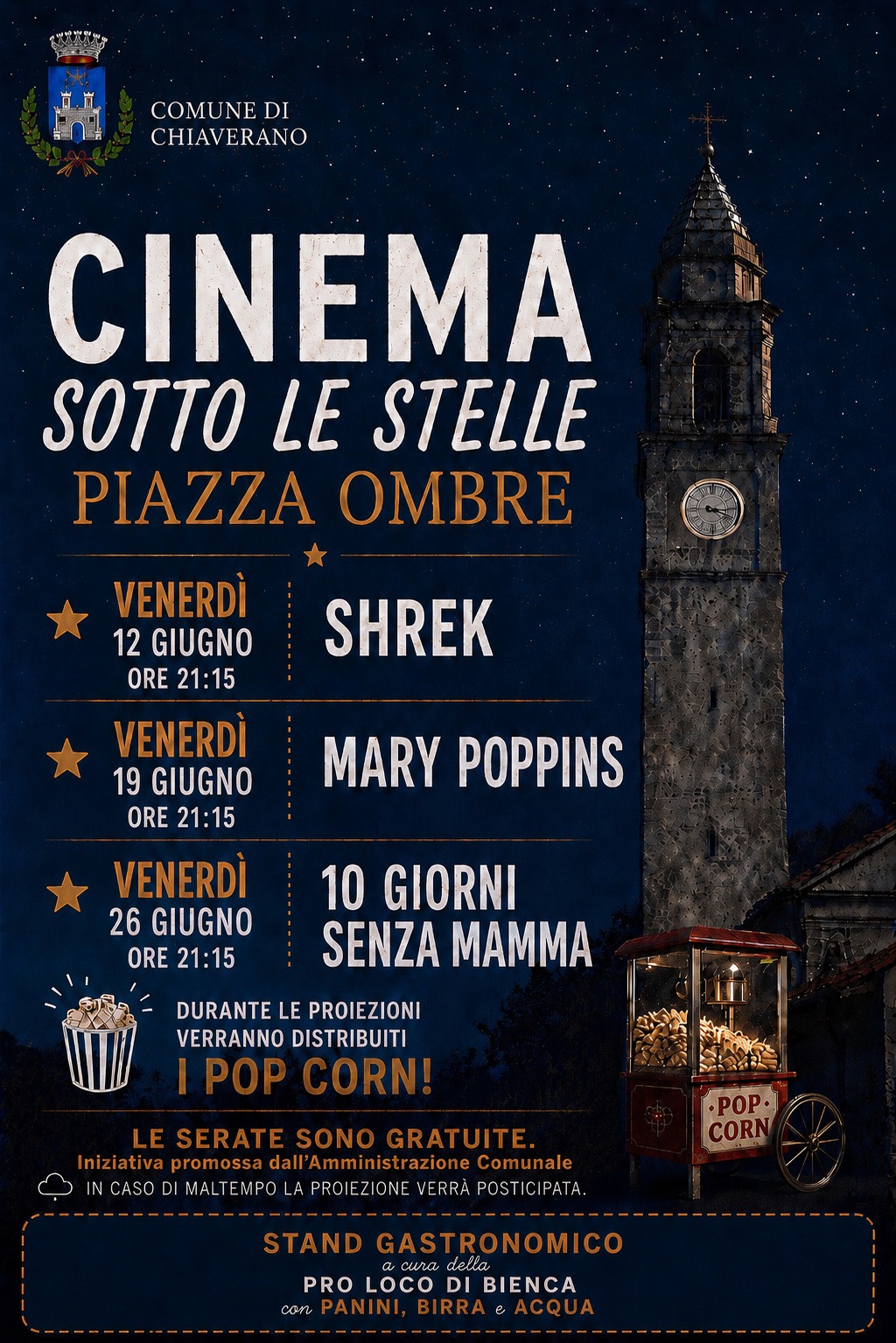 Cinema Sotto le Stelle a Chiaverano