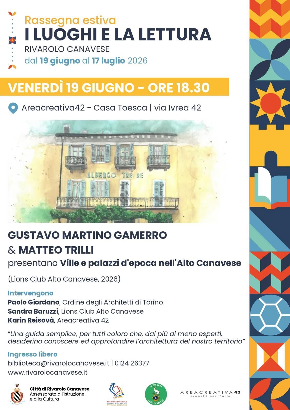 I Luoghi e la Lettura: Rassegna Letteraria a Rivarolo Canavese