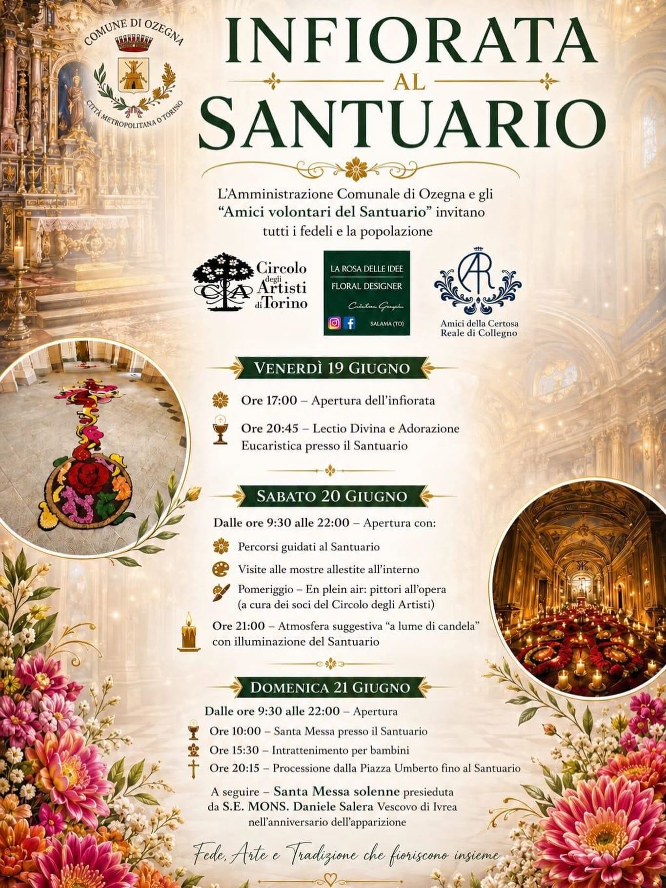 Infiorata al Santuario di Ozegna