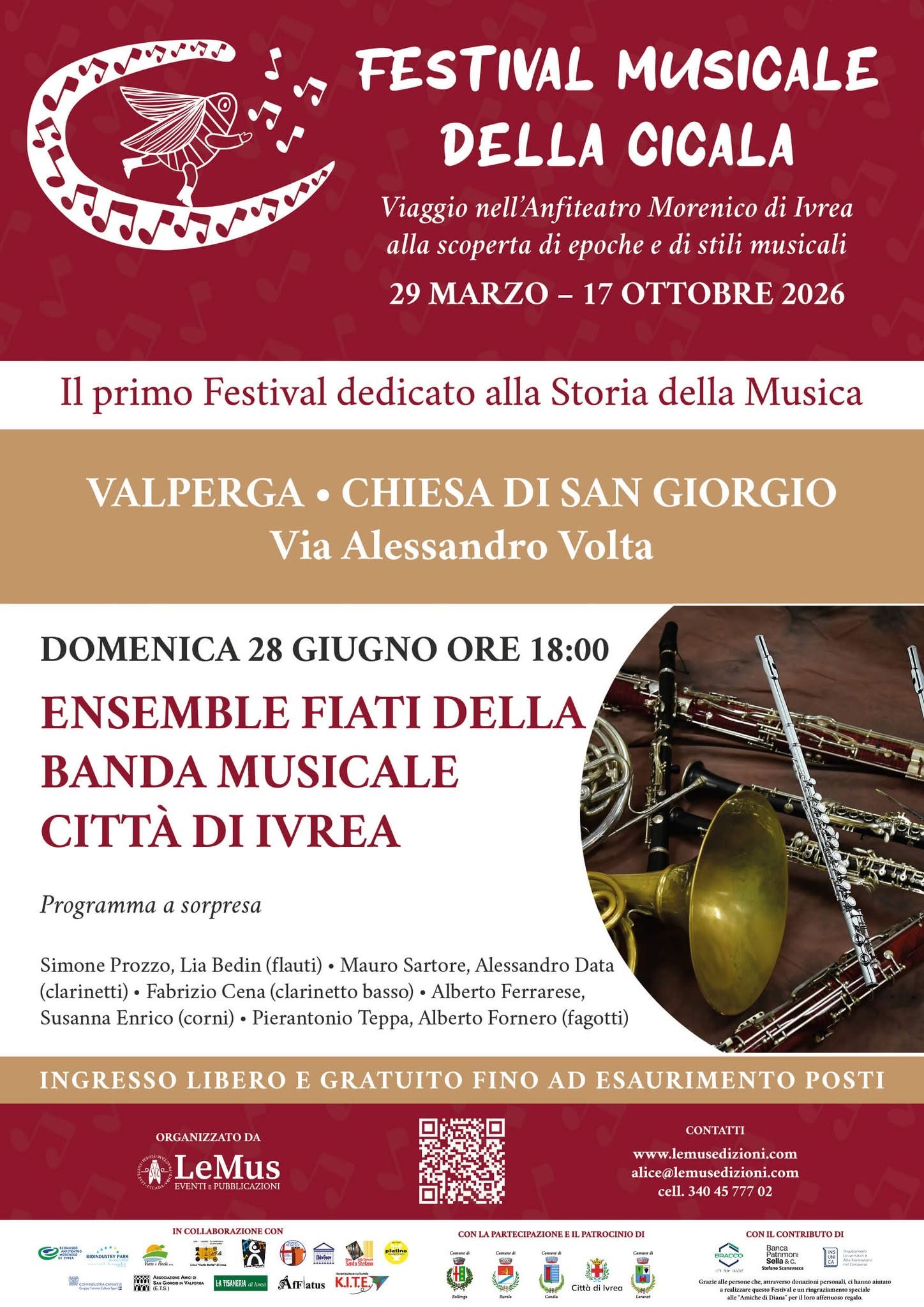 Festival Musicale della Cicala: Concerto dell'Ensemble di Fiati