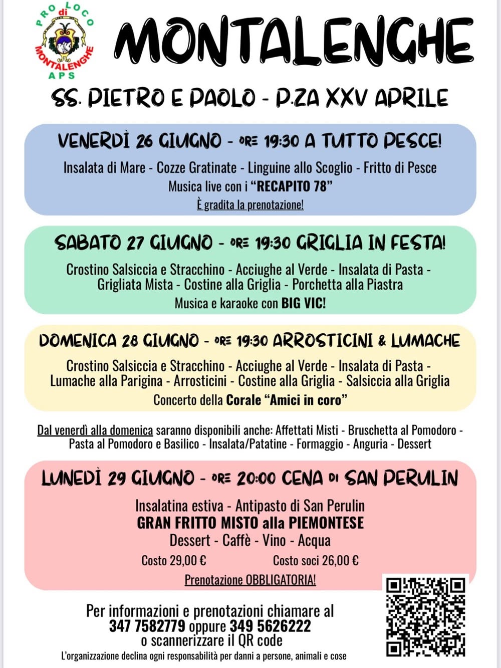 Festa di San Pietro e Paolo 2026 a Montalenghe