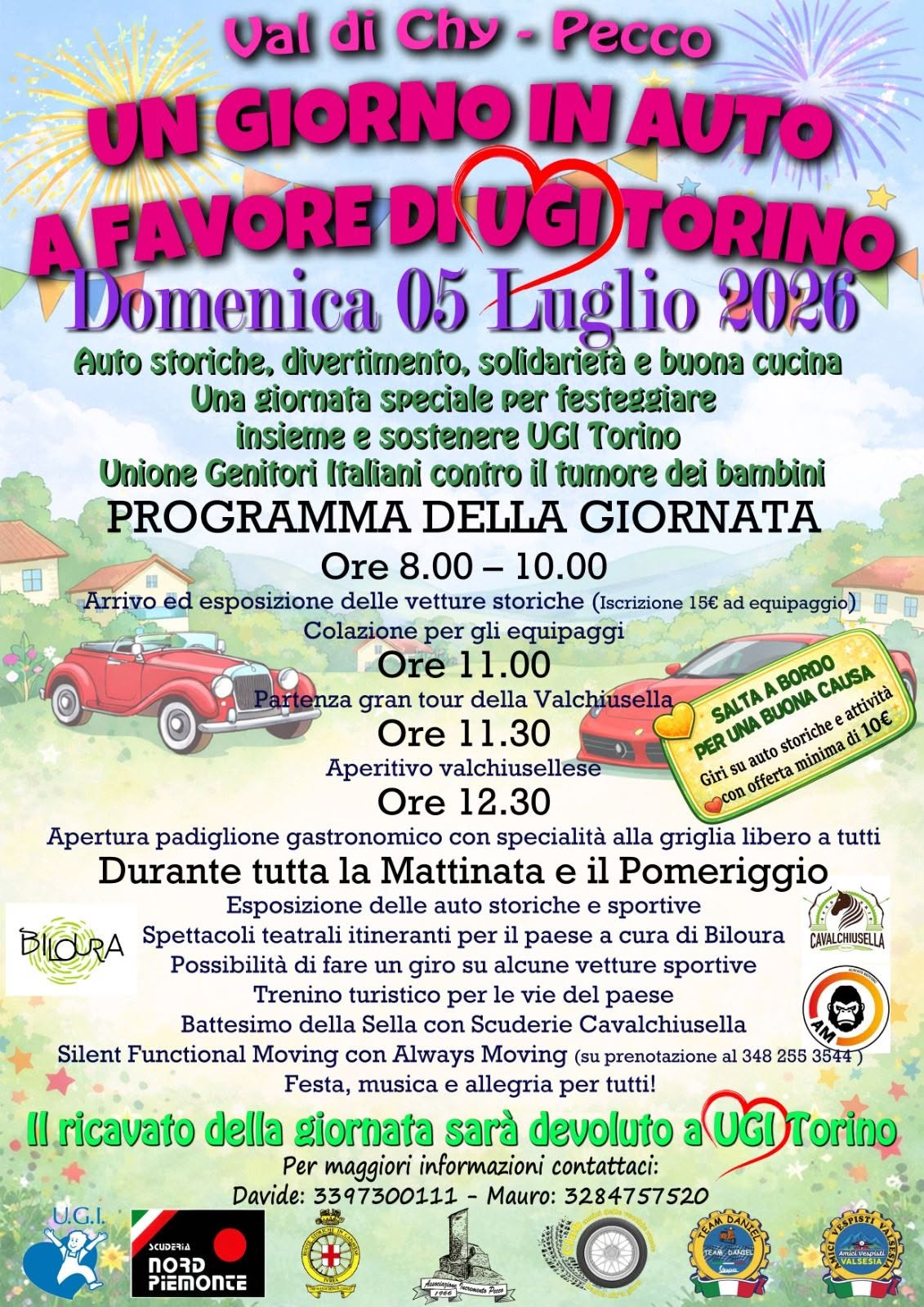 Un giorno in auto a favore di UGI Torino