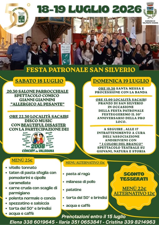 Festa Patronale di San Silverio 2026