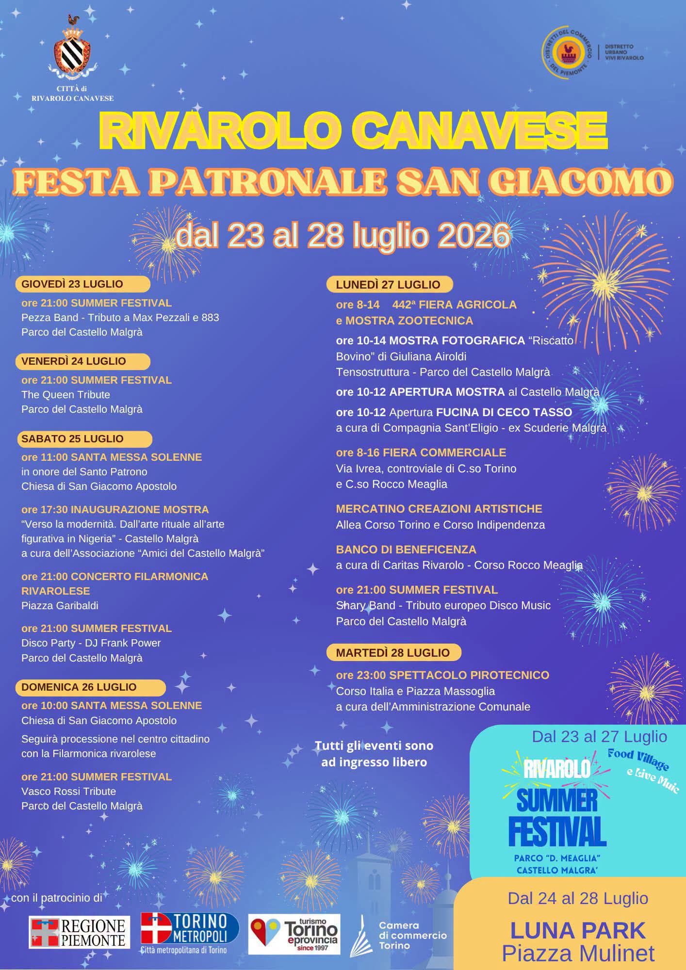 Festa Patronale di San Giacomo a Rivarolo Canavese