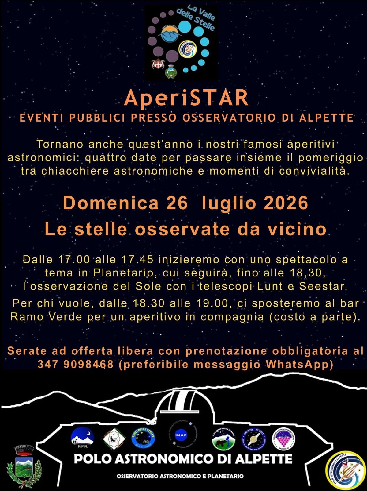 AperiSTAR: Le stelle osservate da vicino