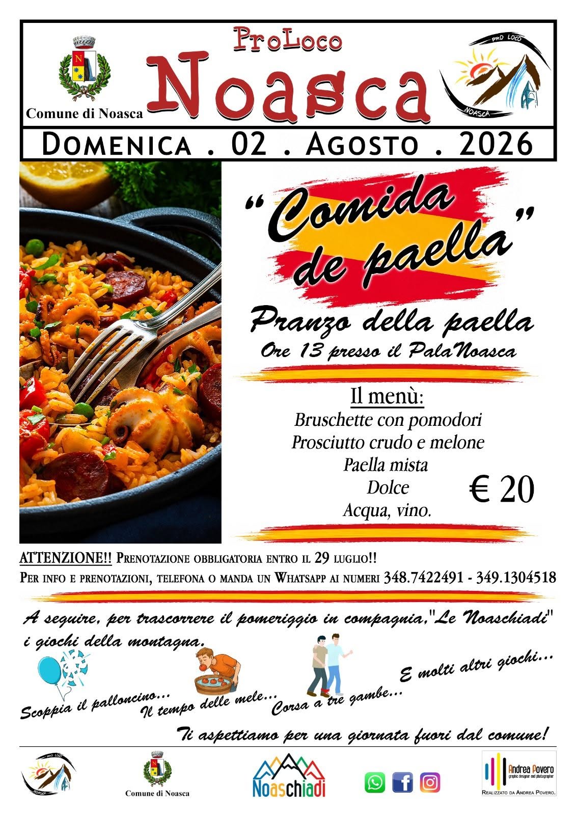 Comida de Paella a Noasca