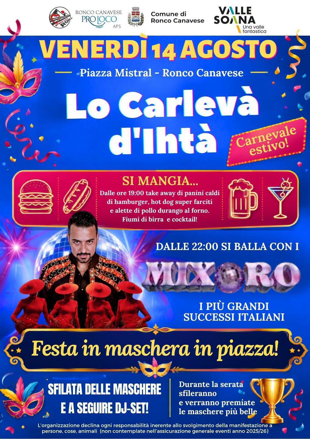 Lo Carlevà d'Ihtà - Carnevale Estivo