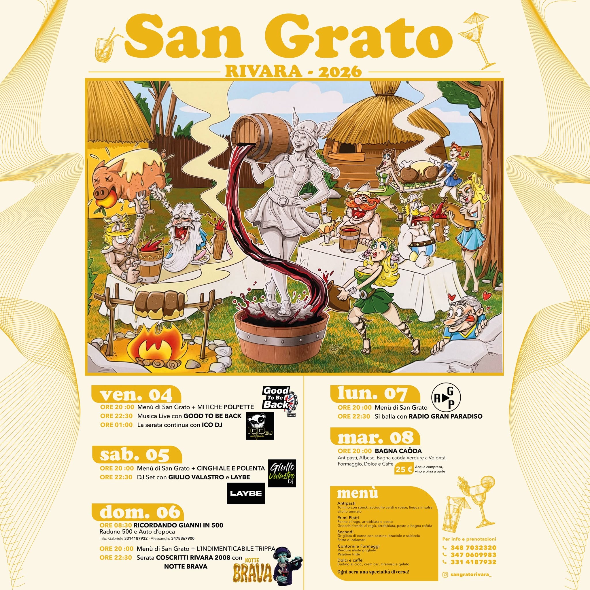 Festa di San Grato 2026 a Rivara