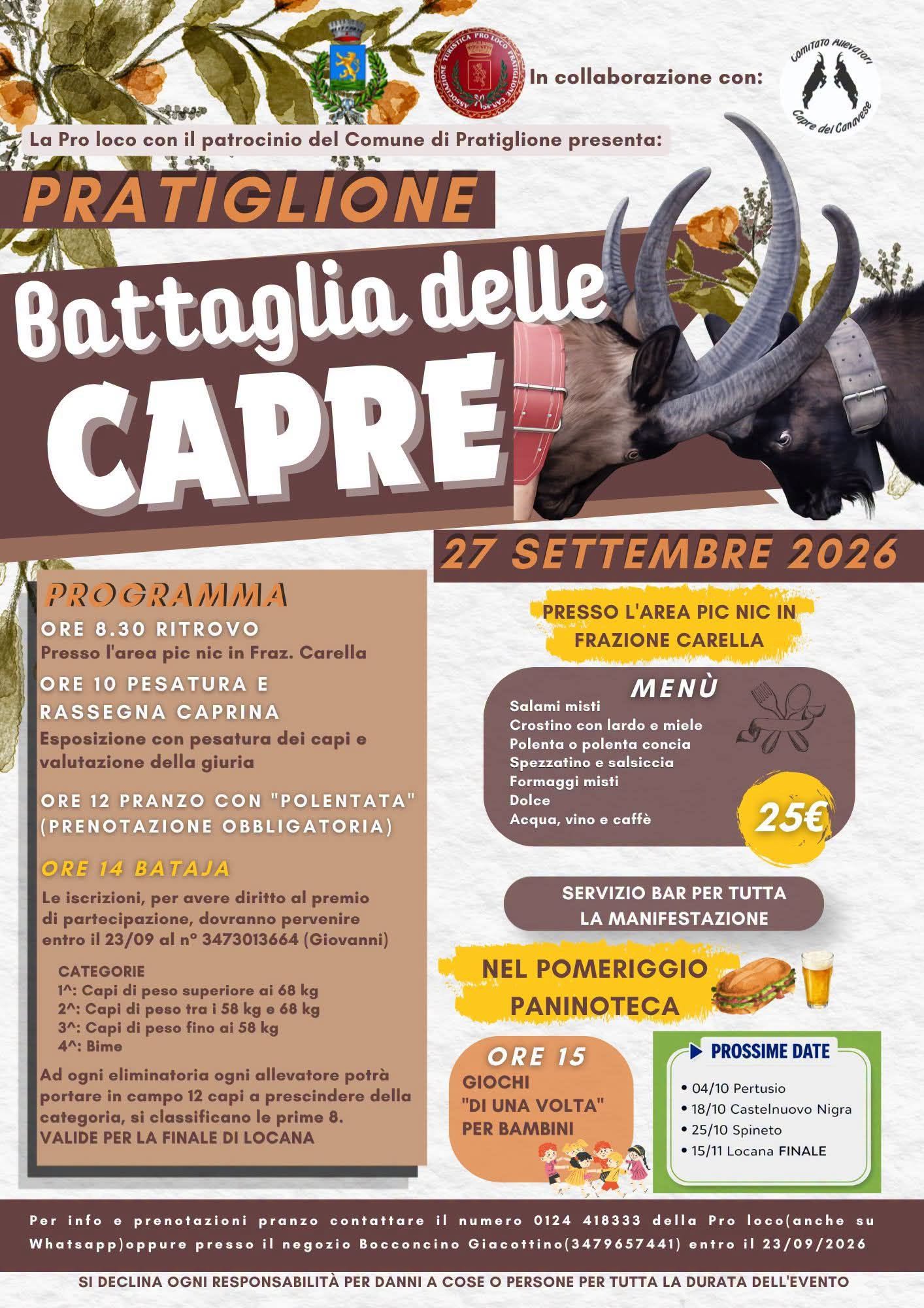 Battaglia delle Capre a Pratiglione