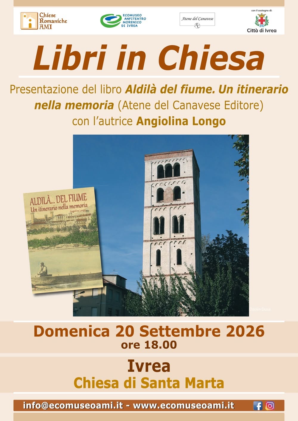 Presentazione del libro 'Aldilà del fiume' di Angiolina Longo